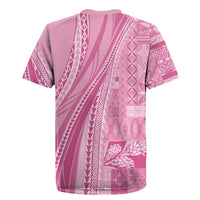 Pasifika Women's Day - Samoa Siapo Malu Tattoo Inspired Rugby Jersey Pink
