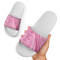 Pasifika Women's Day - Samoa Siapo Malu Tattoo Inspired Slide Sandals Pink