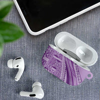 Pasifika Women's Day - Samoa Siapo Malu Tattoo Inspired AirPods Case Lavender
