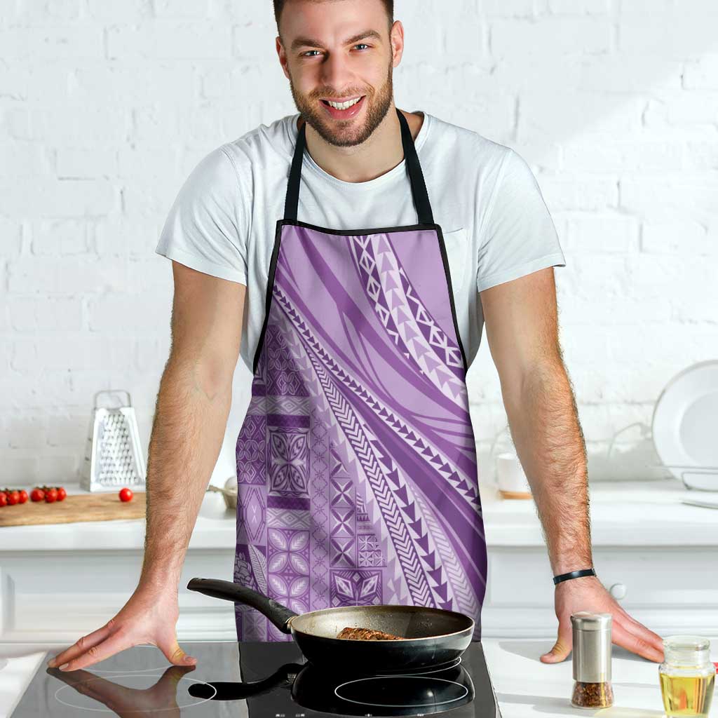Pasifika Women's Day - Samoa Siapo Malu Tattoo Inspired Apron Lavender