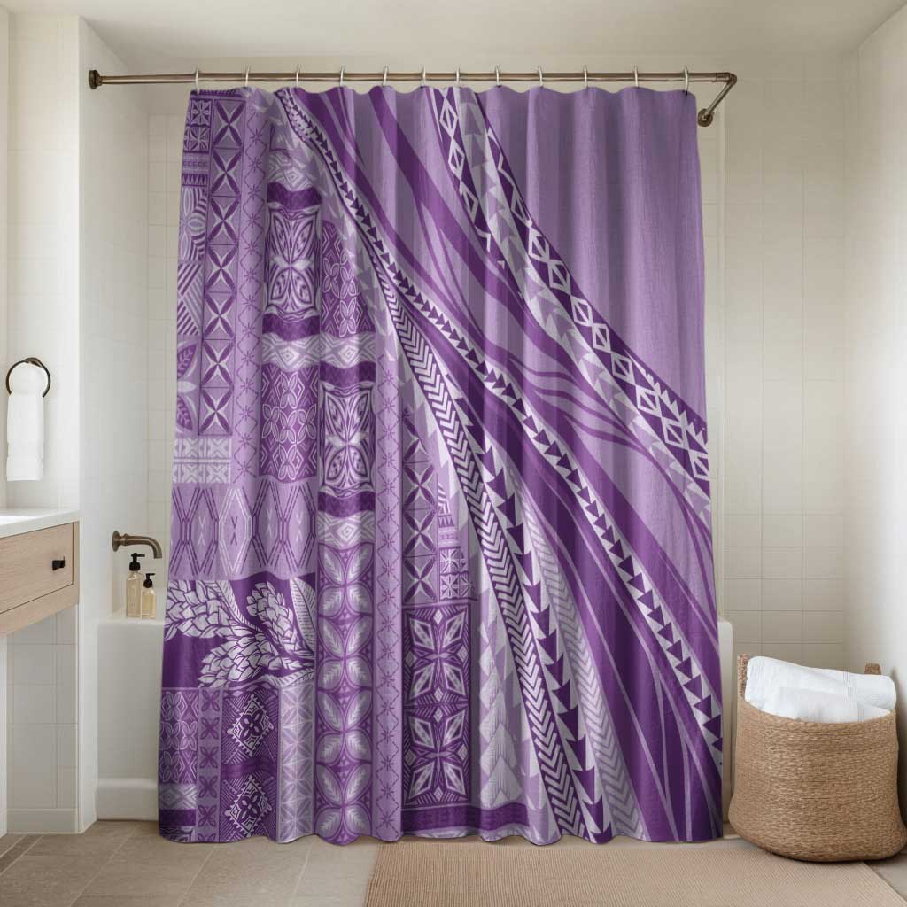 Pasifika Women's Day - Samoa Siapo Malu Tattoo Inspired Bathroom Set Lavender
