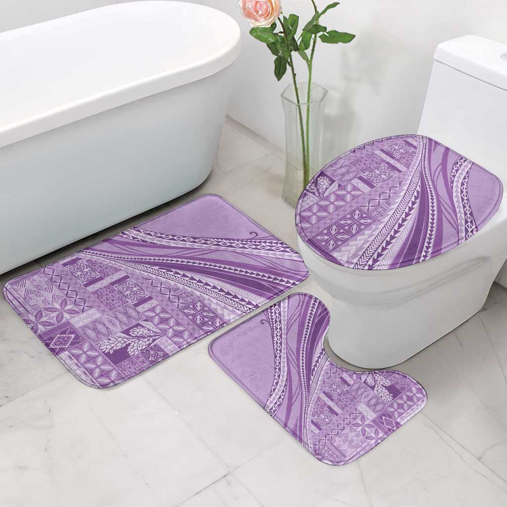 Pasifika Women's Day - Samoa Siapo Malu Tattoo Inspired Bathroom Set Lavender