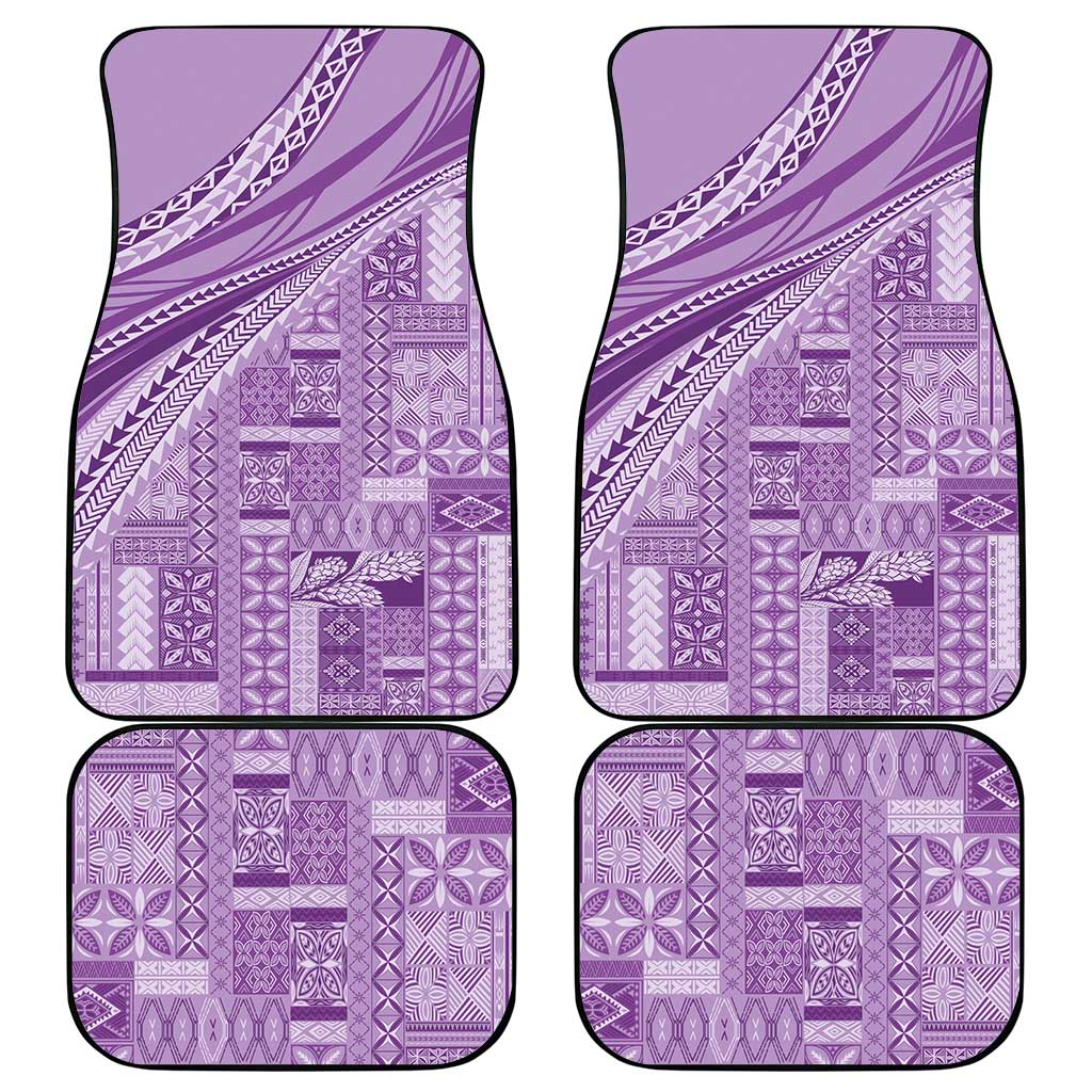 Pasifika Women's Day - Samoa Siapo Malu Tattoo Inspired Car Mats Lavender