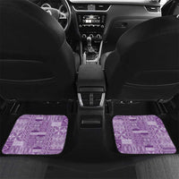 Pasifika Women's Day - Samoa Siapo Malu Tattoo Inspired Car Mats Lavender
