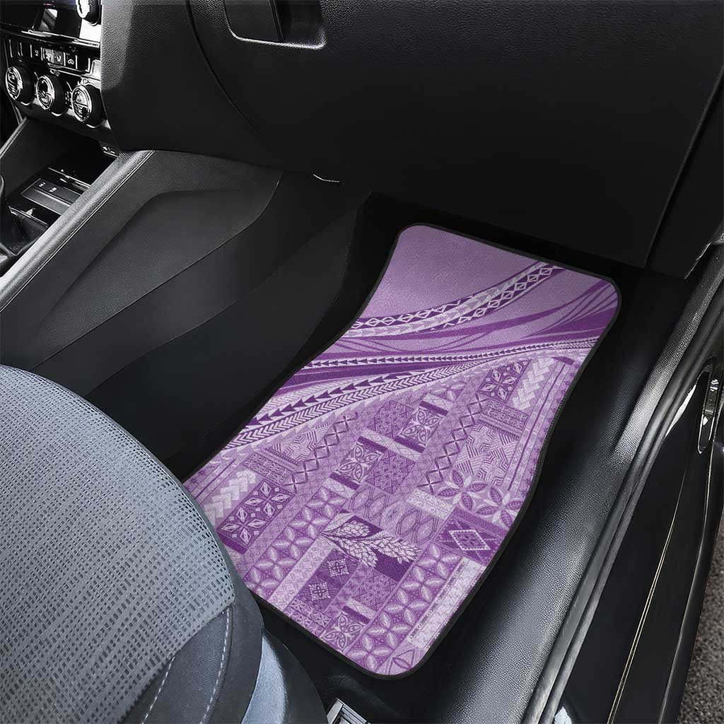 Pasifika Women's Day - Samoa Siapo Malu Tattoo Inspired Car Mats Lavender