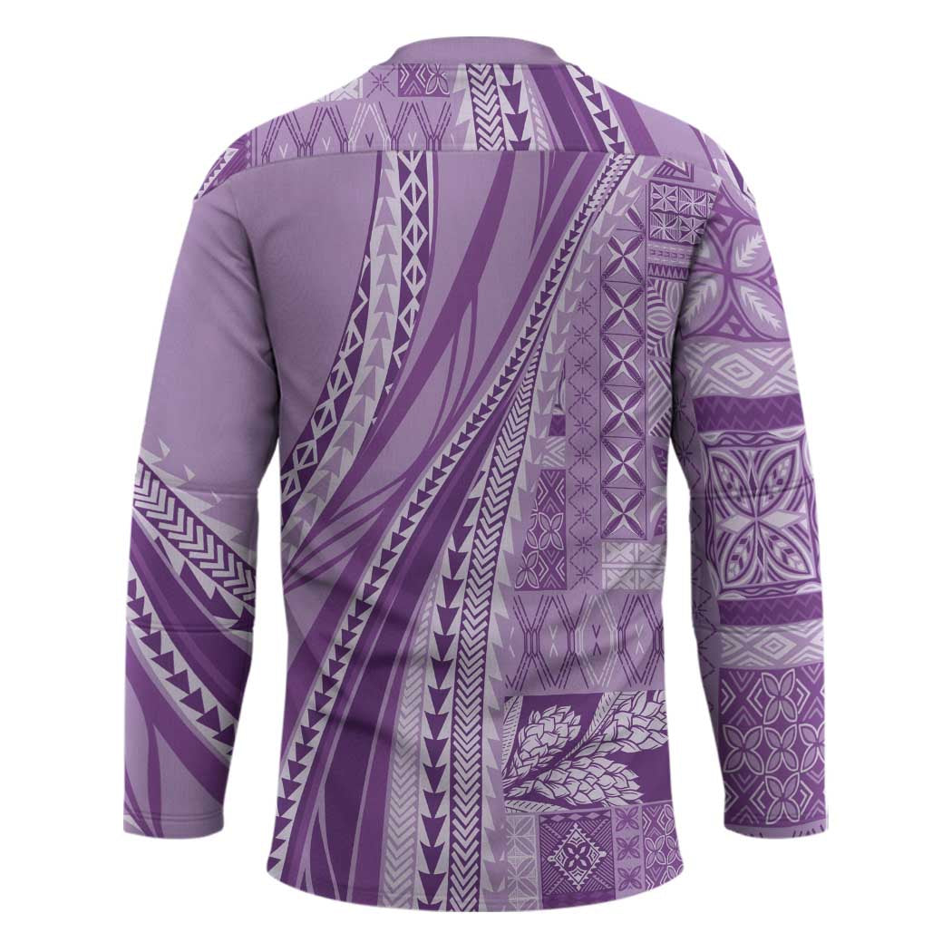Pasifika Women's Day - Samoa Siapo Malu Tattoo Inspired Hockey Jersey Lavender