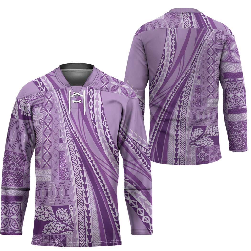 Pasifika Women's Day - Samoa Siapo Malu Tattoo Inspired Hockey Jersey Lavender