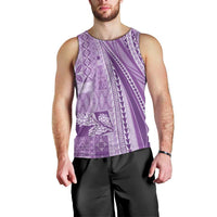 Pasifika Women's Day - Samoa Siapo Malu Tattoo Inspired Men Tank Top Lavender