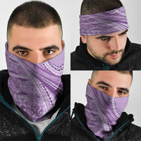 Pasifika Women's Day - Samoa Siapo Malu Tattoo Inspired Neck Gaiter Lavender