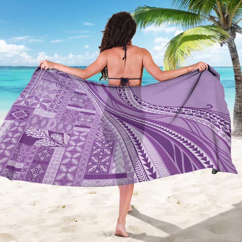 Pasifika Women's Day - Samoa Siapo Malu Tattoo Inspired Sarong Lavender