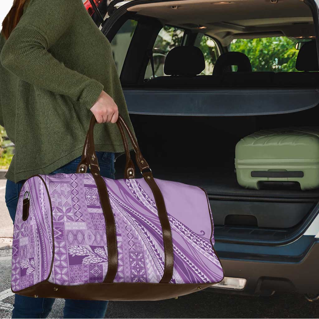 Pasifika Women's Day - Samoa Siapo Malu Tattoo Inspired Travel Bag Lavender