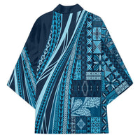 Pasifika Women's Day - Samoa Siapo Malu Tattoo Inspired Kimono Navy Blue