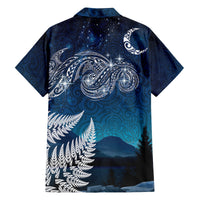 New Zealand Matariki Family Matching Off The Shoulder Long Sleeve Dress and Hawaiian Shirt Starry Night Style LT7 - Polynesian Pride