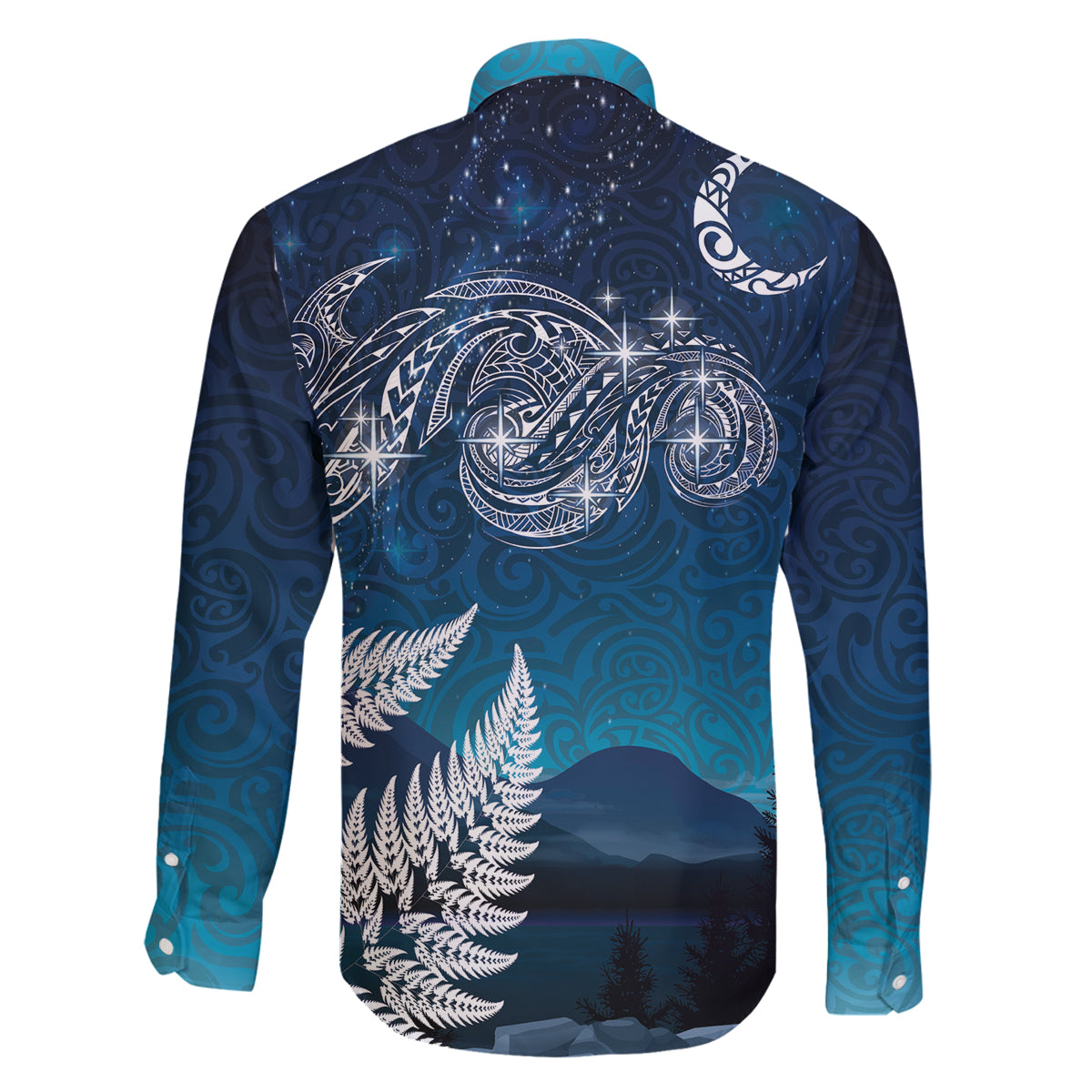 New Zealand Matariki Family Matching Off Shoulder Maxi Dress and Hawaiian Shirt Starry Night Style LT7 - Polynesian Pride