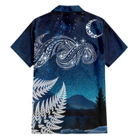 New Zealand Matariki Family Matching Short Sleeve Bodycon Dress and Hawaiian Shirt Starry Night Style LT7 - Polynesian Pride