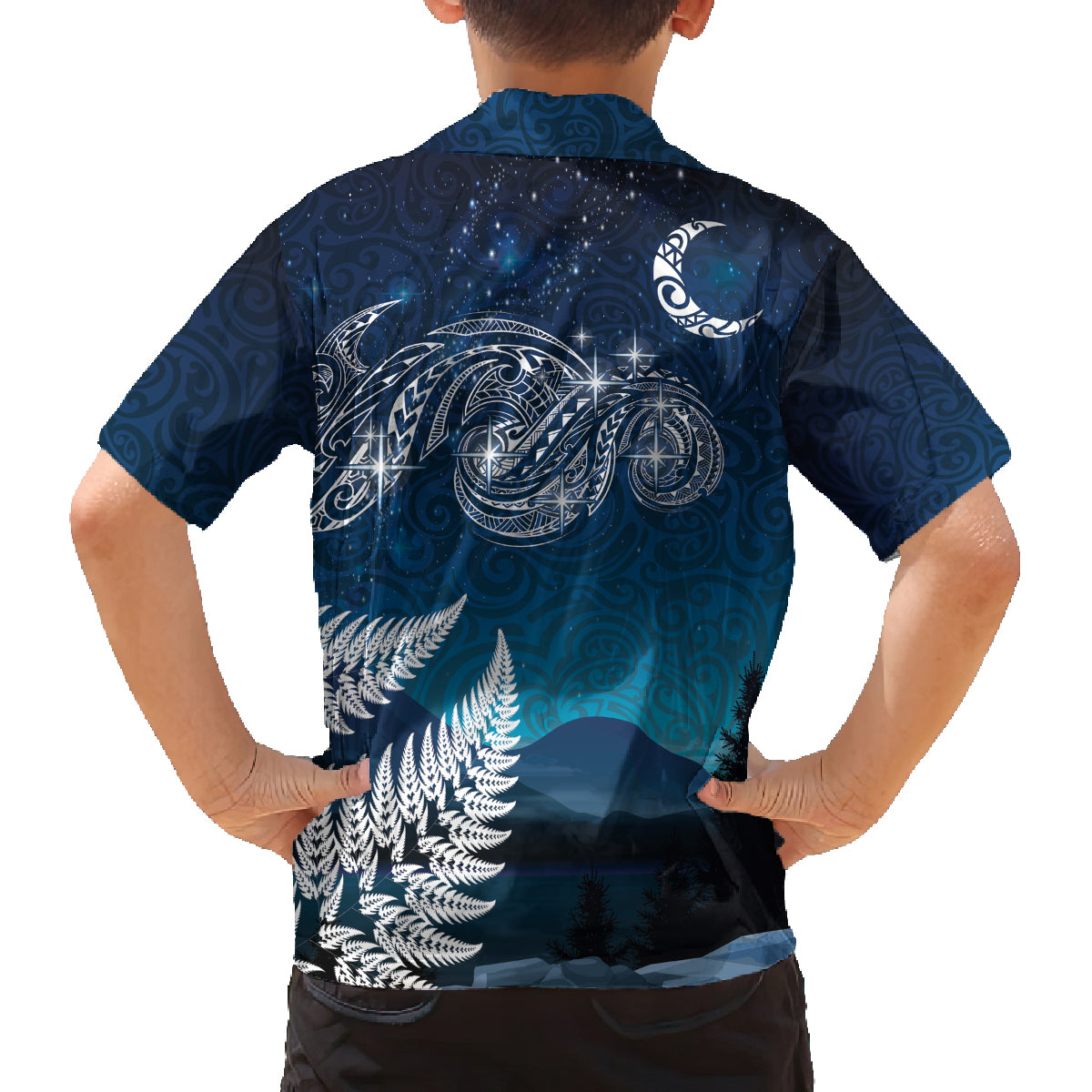 New Zealand Matariki Family Matching Tank Maxi Dress and Hawaiian Shirt Starry Night Style LT7 - Polynesian Pride