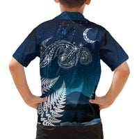 New Zealand Matariki Family Matching Tank Maxi Dress and Hawaiian Shirt Starry Night Style LT7 - Polynesian Pride