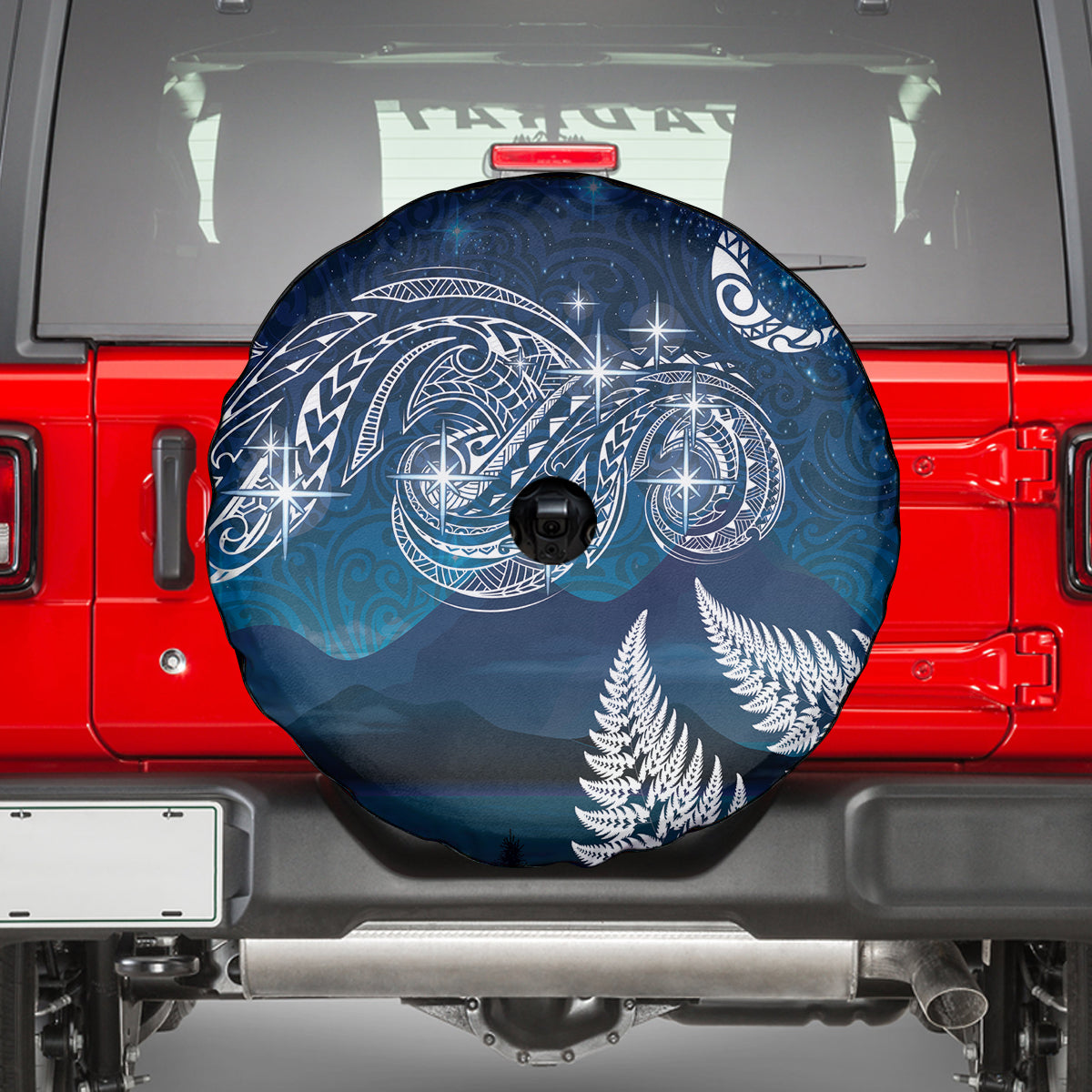 New Zealand Matariki Spare Tire Cover Starry Night Style