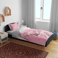 Hawaii Maui Island Flowers Lei Bedding Set Lokelani Rose Pink
