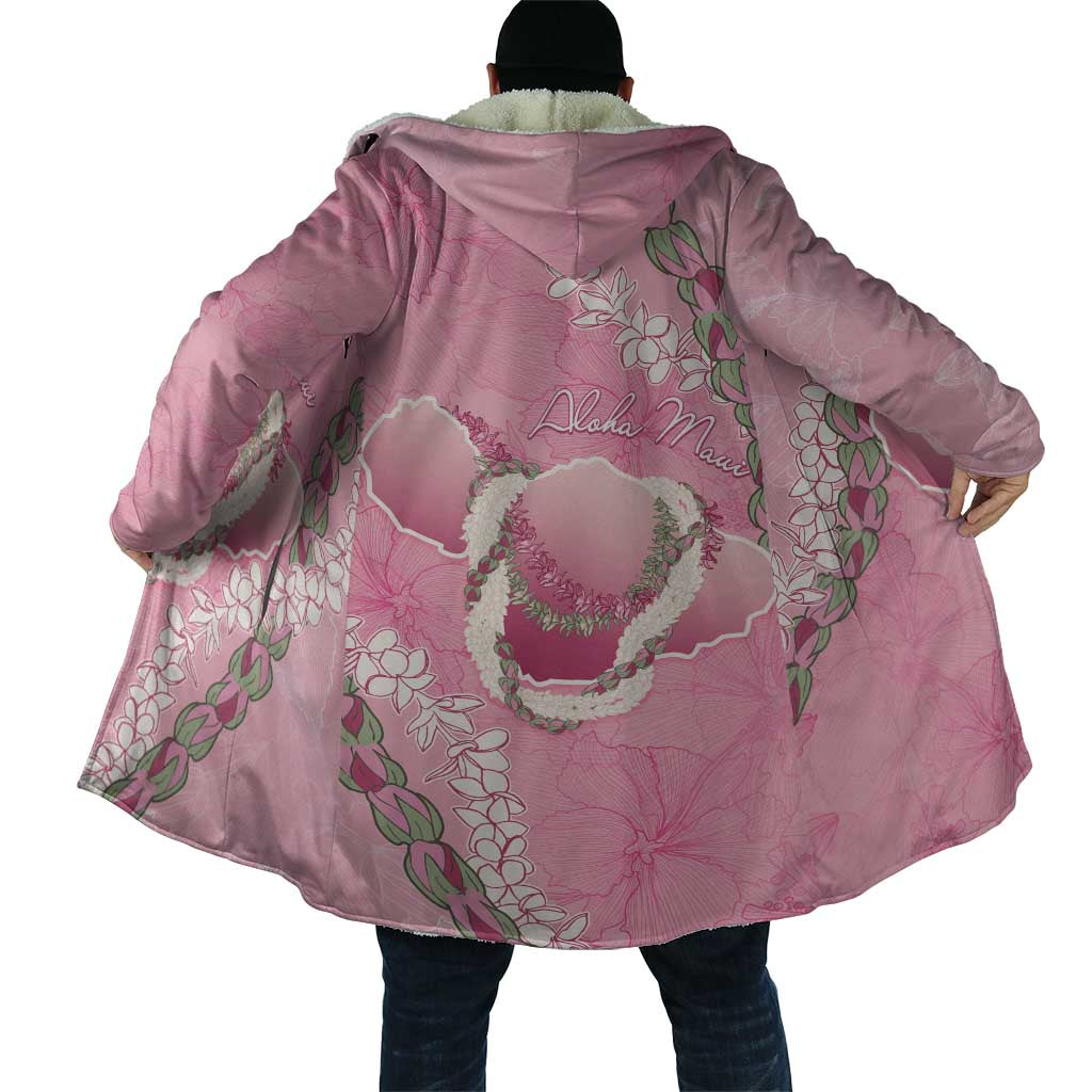 Hawaii Maui Island Flowers Lei Cloak Lokelani Rose Pink