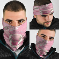 Hawaii Maui Island Flowers Lei Neck Gaiter Lokelani Rose Pink