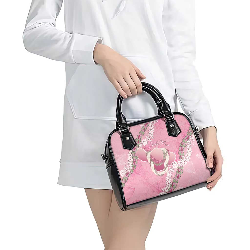 Hawaii Maui Island Flowers Lei Shoulder Handbag Lokelani Rose Pink