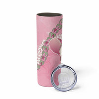 Hawaii Maui Island Flowers Lei Skinny Tumbler Lokelani Rose Pink