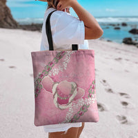 Hawaii Maui Island Flowers Lei Tote Bag Lokelani Rose Pink