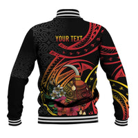 Personalized Milne Bay Baseball Jacket PNG Lime Pot with Oro Tapa