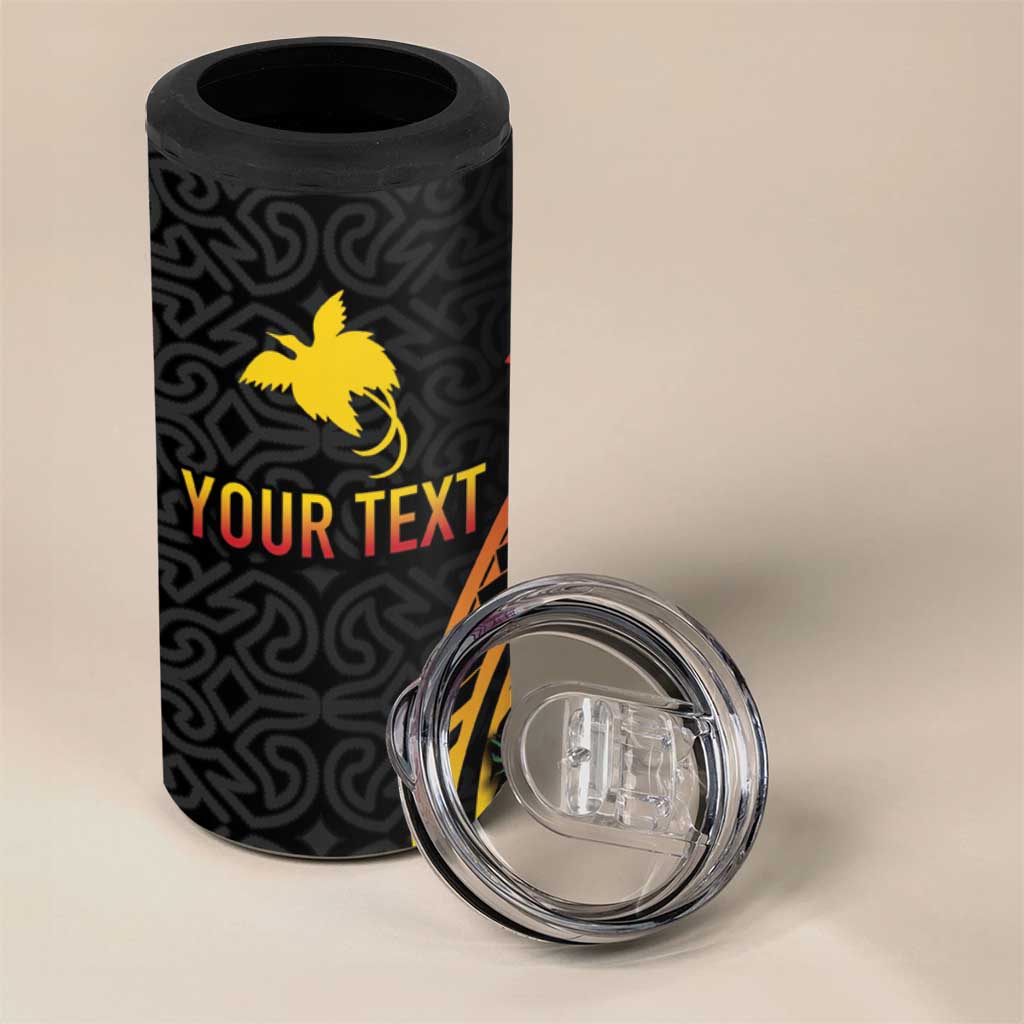 Personalized Milne Bay 4 in 1 Can Cooler Tumbler PNG Lime Pot with Oro Tapa