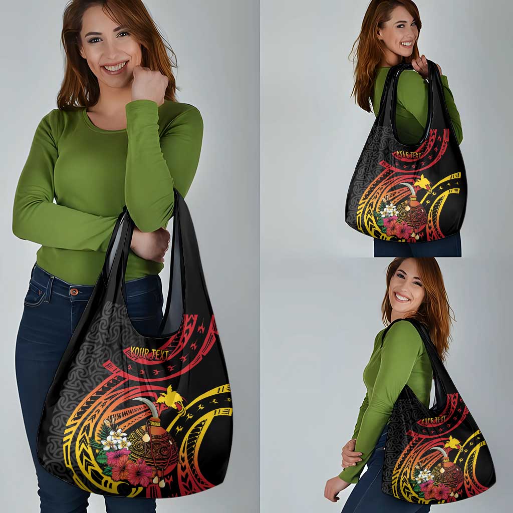 Personalized Milne Bay Grocery Bag PNG Lime Pot with Oro Tapa