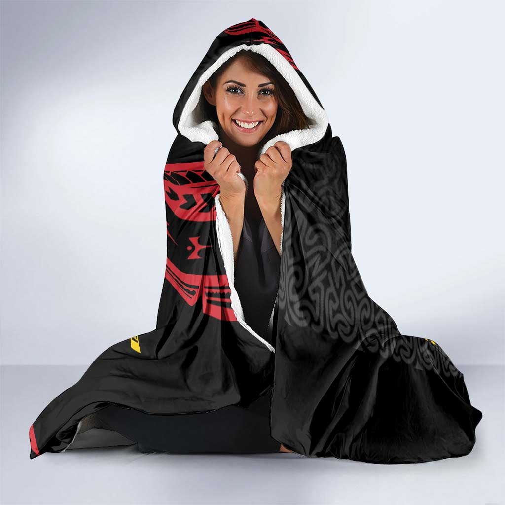 Personalized Milne Bay Hooded Blanket PNG Lime Pot with Oro Tapa