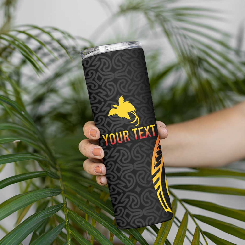 Personalized Milne Bay Skinny Tumbler PNG Lime Pot with Oro Tapa