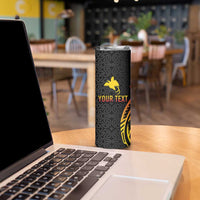 Personalized Milne Bay Skinny Tumbler PNG Lime Pot with Oro Tapa