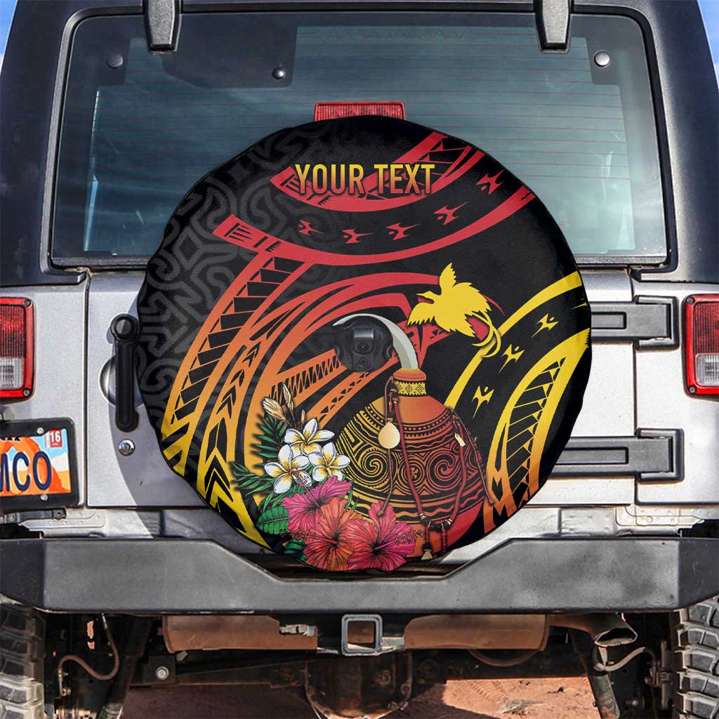 Personalized Milne Bay Spare Tire Cover PNG Lime Pot with Oro Tapa