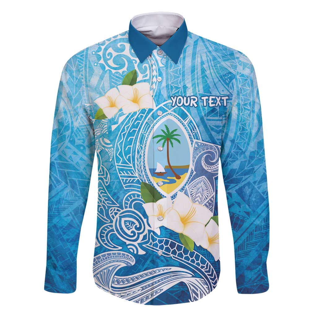 Hafa Adai Guam Chamorro Personalized Family Matching Off Shoulder Short Dress and Hawaiian Shirt Ocean Blue Latte Stone with Guasali - Polynesian Pride