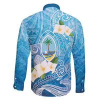 Hafa Adai Guam Chamorro Personalized Family Matching Puletasi and Hawaiian Shirt Ocean Blue Latte Stone with Guasali - Polynesian Pride