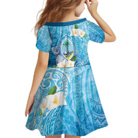 Hafa Adai Guam Chamorro Personalized Family Matching Summer Maxi Dress and Hawaiian Shirt Ocean Blue Latte Stone with Guasali - Polynesian Pride