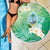 Hafa Adai Guam Chamorro Personalized Beach Blanket Summer Green Latte Stone with Guasali - Polynesian Pride