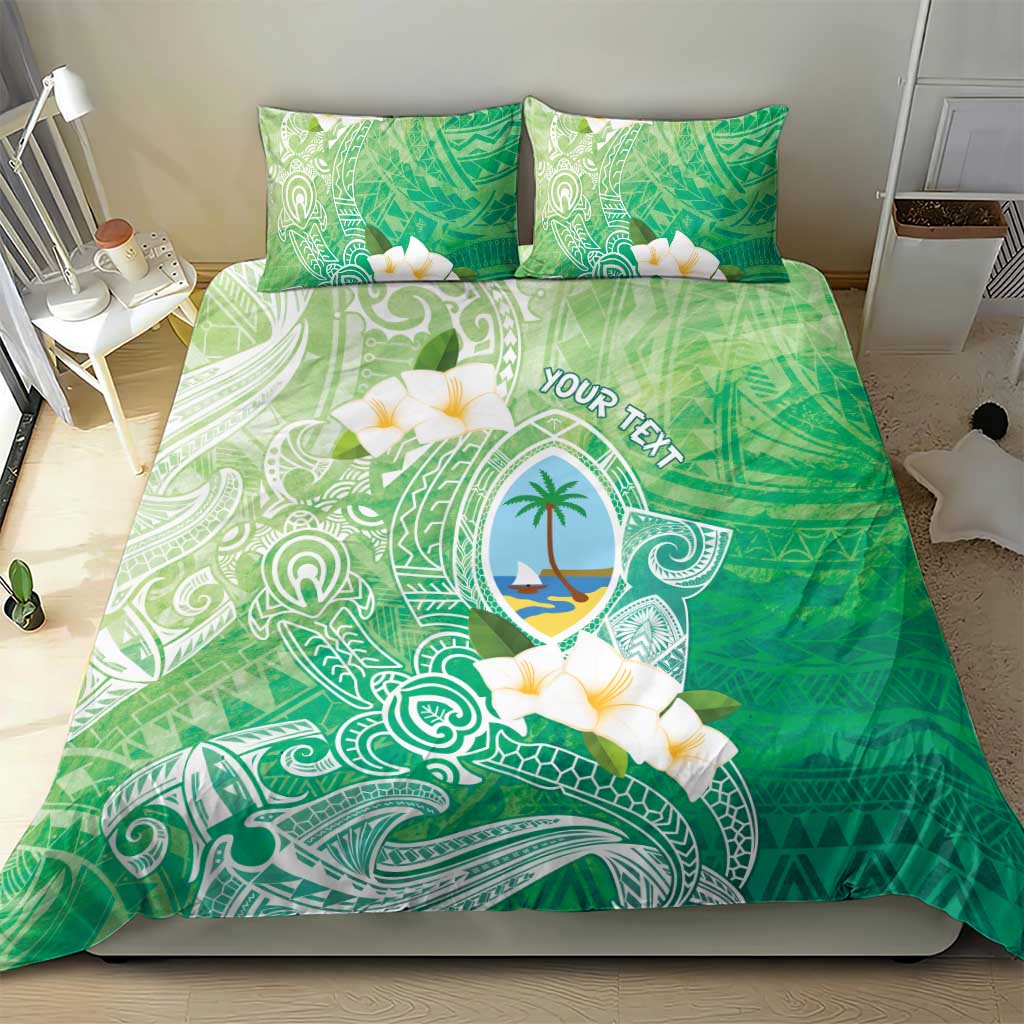 Hafa Adai Guam Chamorro Personalized Bedding Set Summer Green Latte Stone with Guasali - Polynesian Pride