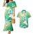 Hafa Adai Guam Chamorro Personalized Couples Matching Mermaid Dress and Hawaiian Shirt Summer Green Latte Stone with Guasali - Polynesian Pride