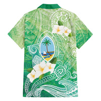 Hafa Adai Guam Chamorro Personalized Family Matching Long Sleeve Bodycon Dress and Hawaiian Shirt Summer Green Latte Stone with Guasali LT7 - Polynesian Pride