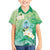 Hafa Adai Guam Chamorro Personalized Family Matching Off The Shoulder Long Sleeve Dress and Hawaiian Shirt Summer Green Latte Stone with Guasali - Polynesian Pride