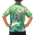 Hafa Adai Guam Chamorro Personalized Family Matching Puletasi and Hawaiian Shirt Summer Green Latte Stone with Guasali - Polynesian Pride