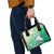Hafa Adai Guam Chamorro Personalized Shoulder Handbag Summer Green Latte Stone with Guasali - Polynesian Pride