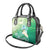 Hafa Adai Guam Chamorro Personalized Shoulder Handbag Summer Green Latte Stone with Guasali - Polynesian Pride