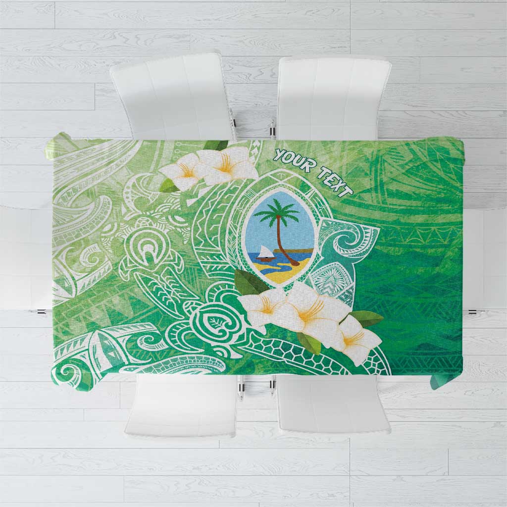 Hafa Adai Guam Chamorro Personalized Tablecloth Summer Green Latte Stone with Guasali - Polynesian Pride