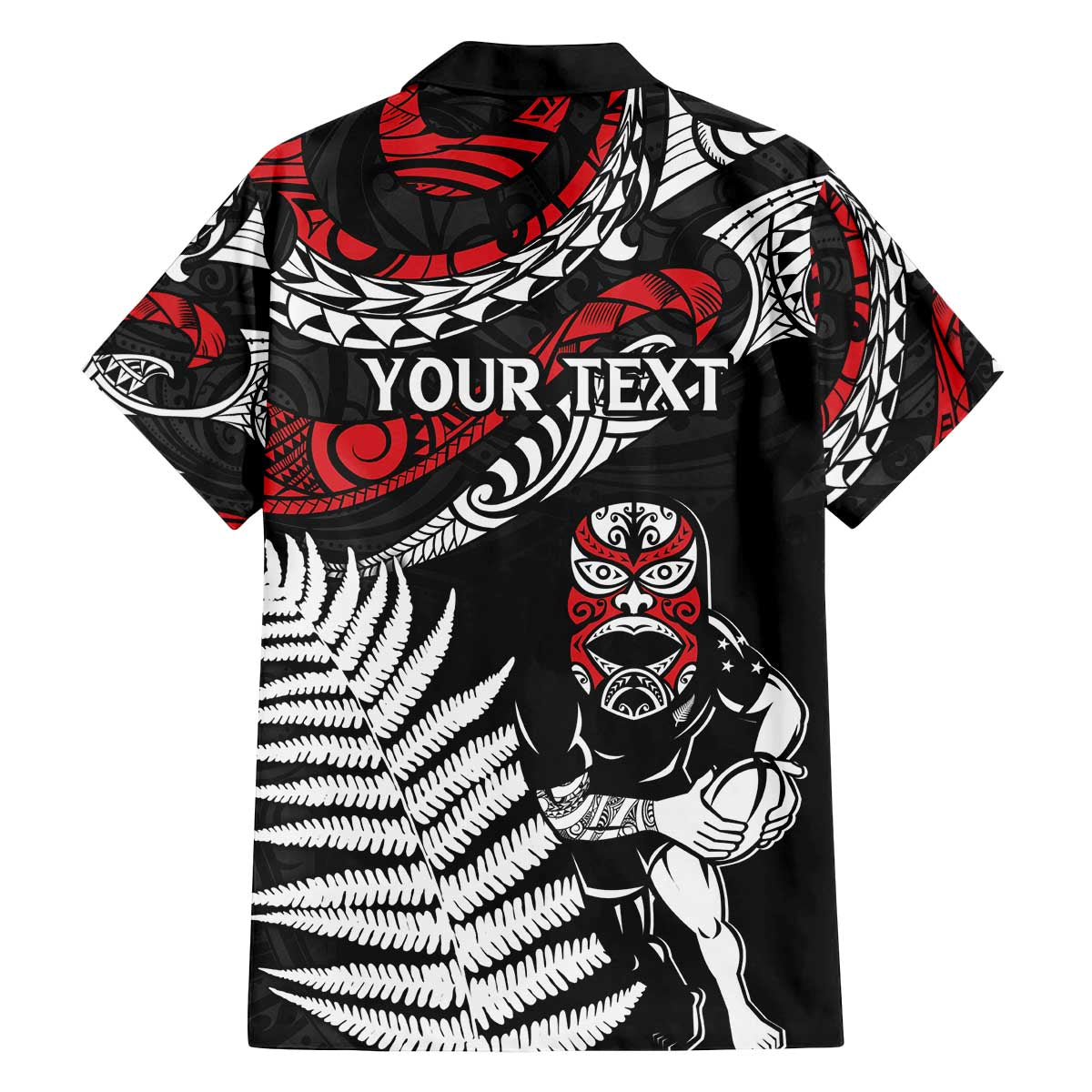 New Zealand Maori Rugby Personalised Family Matching Off The Shoulder Long Sleeve Dress and Hawaiian Shirt Ta Moko Silver Fern LT7 - Polynesian Pride