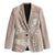 Polynesian Vintage Floral Blazer Beige Motifs - Polynesian Pride