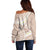 Polynesian Vintage Floral Off Shoulder Sweater Beige Motifs - Polynesian Pride
